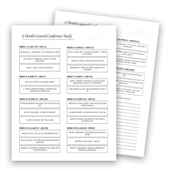 General Conference Pacing Guide - October 2024 general conference printable, general conference quotes, general conference quotes printable, general conference packet, quotes packet, quotes printable, pacing guide