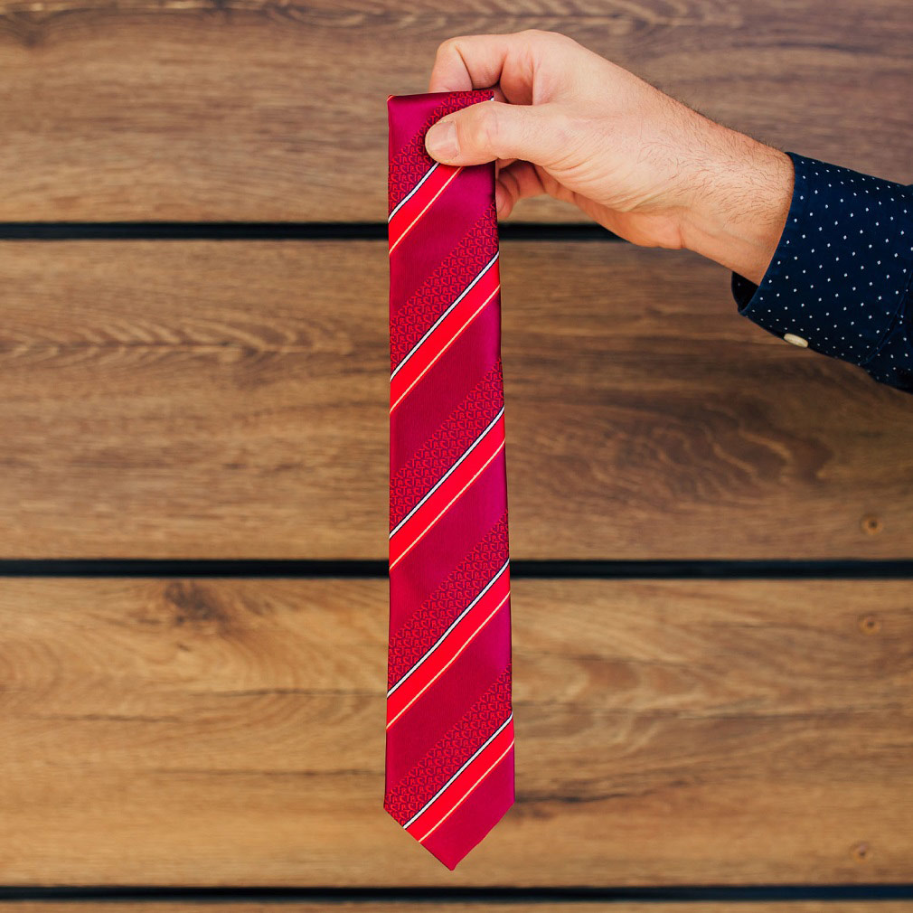Youth CTR Red Stripe Tie - RM-HTL069
