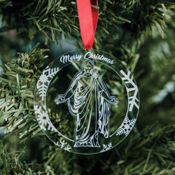 Circle Christus Ornament - Acrylic