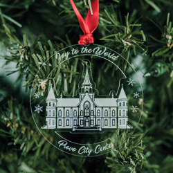 LDS Temple Ornament - Acrylic