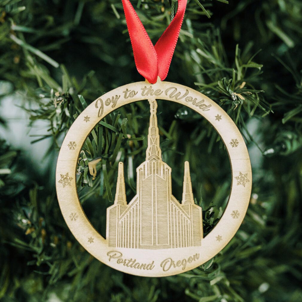 Portland Temple Ornament - Wood in LDS Temple Ornaments on LDSBookstore.com, image size:1010x1010