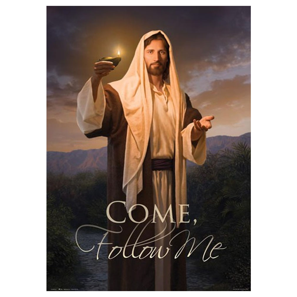 Come Follow Me Poster featuring Lead, Kindly Light in LDS Posters on