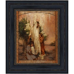 Balm of Gilead - Framed annie henrie art, lds gifts, lds framed art, pictures of christ