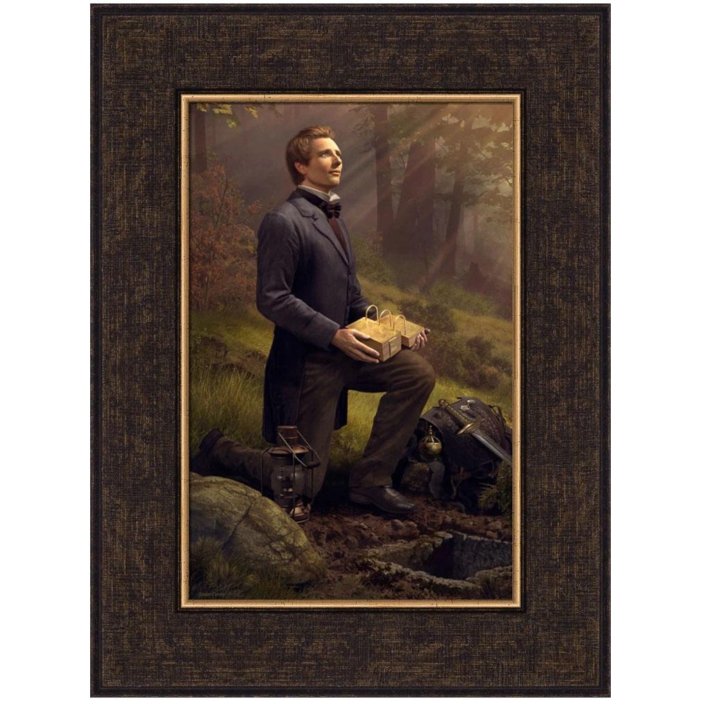 Preserved by the Hand of God - 12x15 Print, Dark Brown Frame 