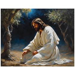 The Bitter Cup - Framed/Unframed Wall Art lds art, jesus lds art, framed lds art, lds artwork, lds wall art, jesus christ lds art