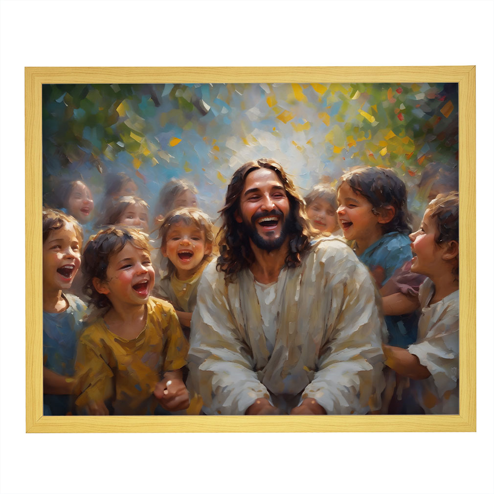 Jesus Loved the Little Children - Framed - LDP-ART-DA-JLLC