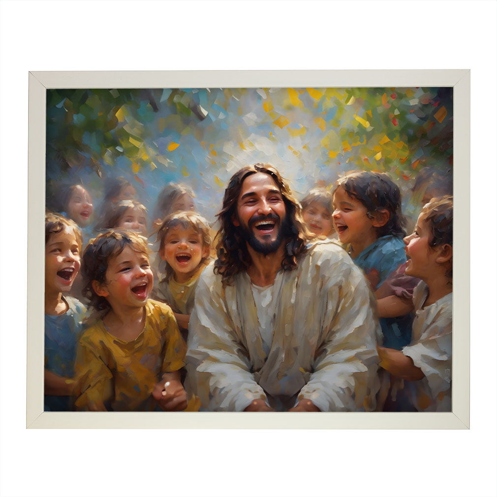 Jesus Loved the Little Children - Framed - LDP-ART-DA-JLLC
