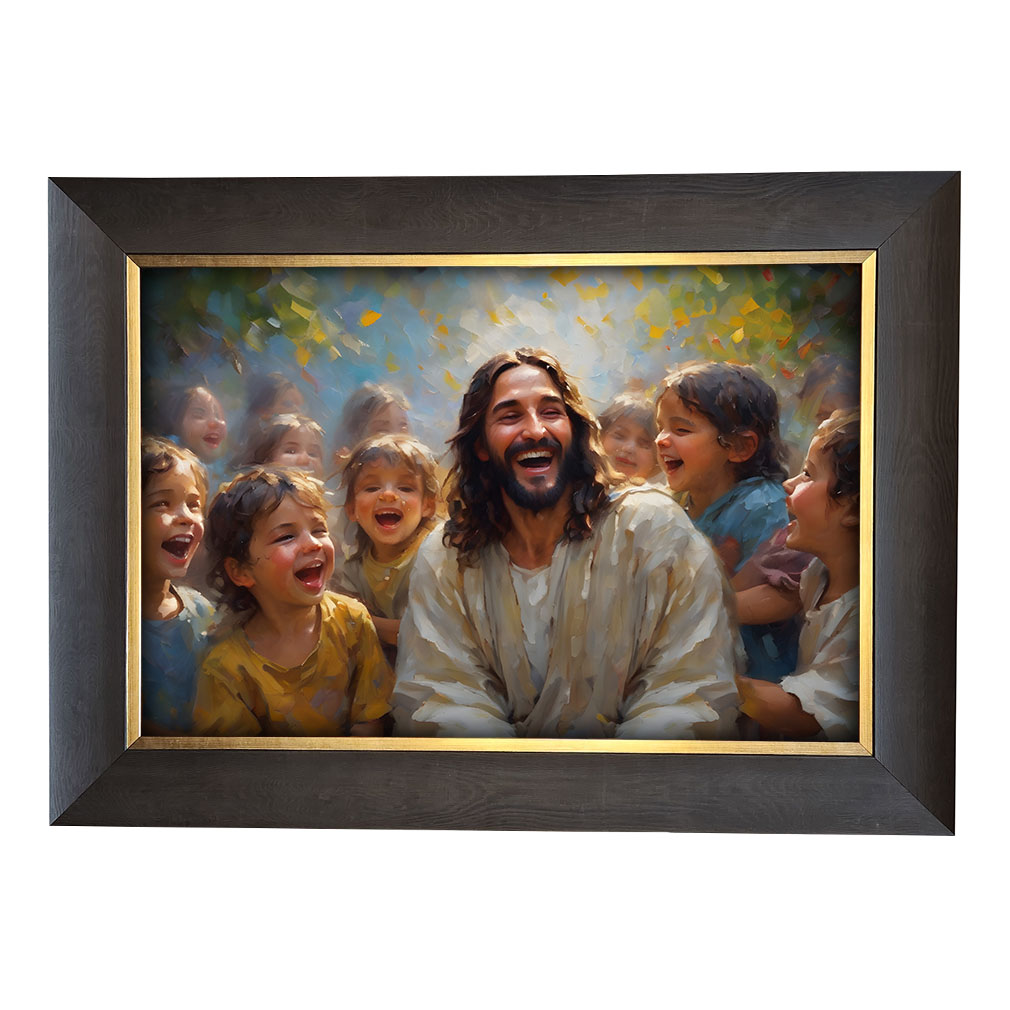 Jesus Loved the Little Children - Framed Wall Art