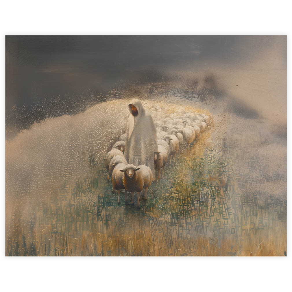 The Lord is My Shepherd - Framed  framed art, framed lds art, jesus art, framed jesus art, lds art