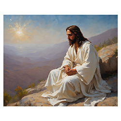 Ponder Anew - Framed/Unframed Wall Art lds art, jesus lds art, framed lds art, lds artwork, lds wall art, jesus christ lds art