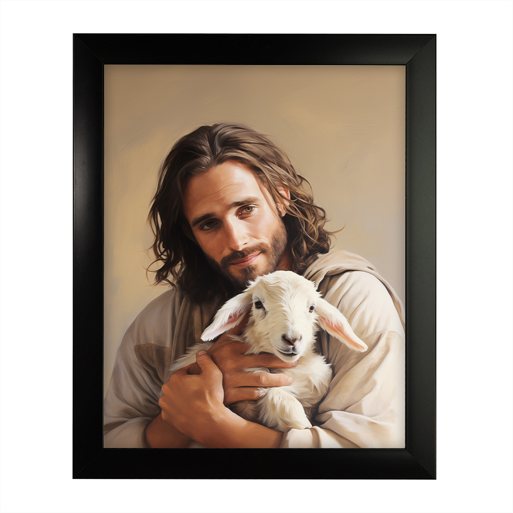 The Shepherd's Embrace - Framed - LDP-ART-DA-SE