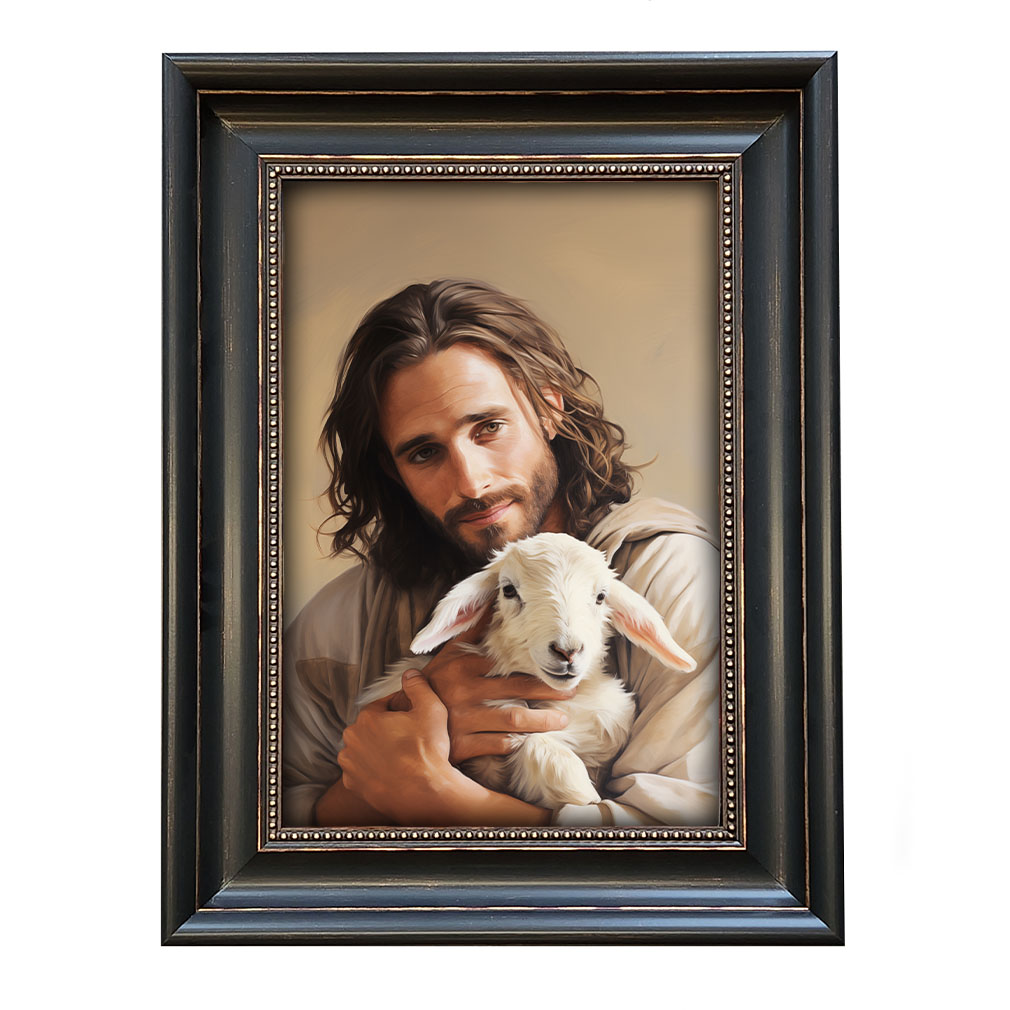 The Shepherd's Embrace - Framed Wall Art