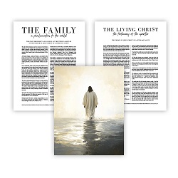 Divine Walk Proclamation Set - Wall Art family proclamation, framed lds art, lds art, lds proclamation, lds family proclamation, living christ