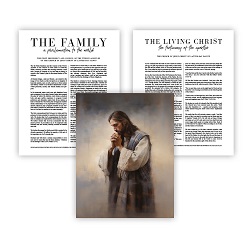 My Solace Proclamation Set - Framed/Unframed Wall Art family proclamation, framed lds art, lds art, lds proclamation, lds family proclamation, living christ