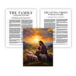 Redeemer of Israel Proclamation Set - Framed/Unframed Wall Art family proclamation, framed lds art, lds art, lds proclamation, lds family proclamation, living christ