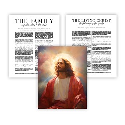 The Bridegroom Proclamation Set - Framed/Unframed Wall Art family proclamation, framed lds art, lds art, lds proclamation, lds family proclamation, living christ