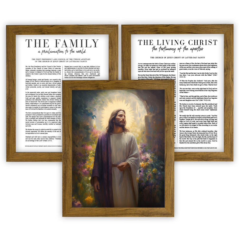 Joy Cometh in the Morning Proclamation Set - Framed/Unframed - LDP-ART-PRO-SET-JCM