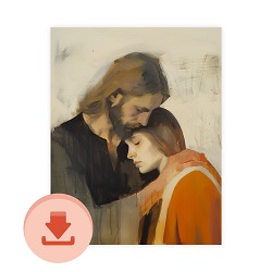 Beauty for Ashes - Digital Download Art digital download, printable art, lds art, jesus art