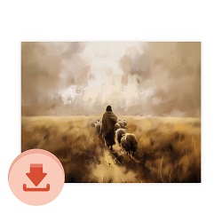 He Numbereth His Sheep - Digital Download Art digital download, printable art, lds art, jesus art