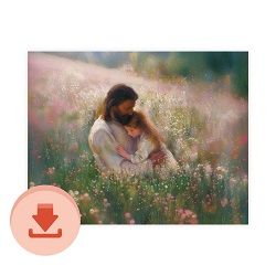 I Feel My Savior's Love - Digital Download Art