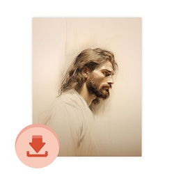 Immanuel - Digital Download Art digital download, printable art, lds art, jesus art