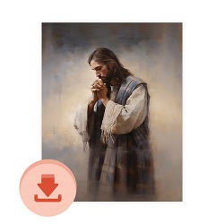 My Solace - Digital Download Art digital download, printable art, lds art, jesus art