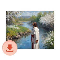 Peace Like a River - Digital Download Art digital download, printable art, lds art, jesus art