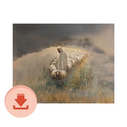The Lord is My Shepherd - Digital Download Art