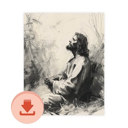 Thy Will Be Done - Digital Download Art digital download, printable art, lds art, jesus art