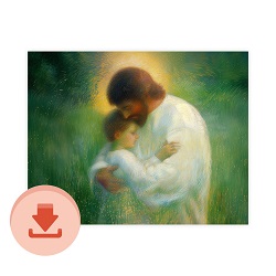 To Think About Jesus - Digital Download Art digital download, printable art, lds art, jesus art