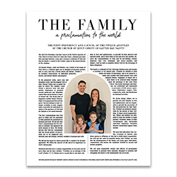 Photo Family Proclamation - Framed/Unframed