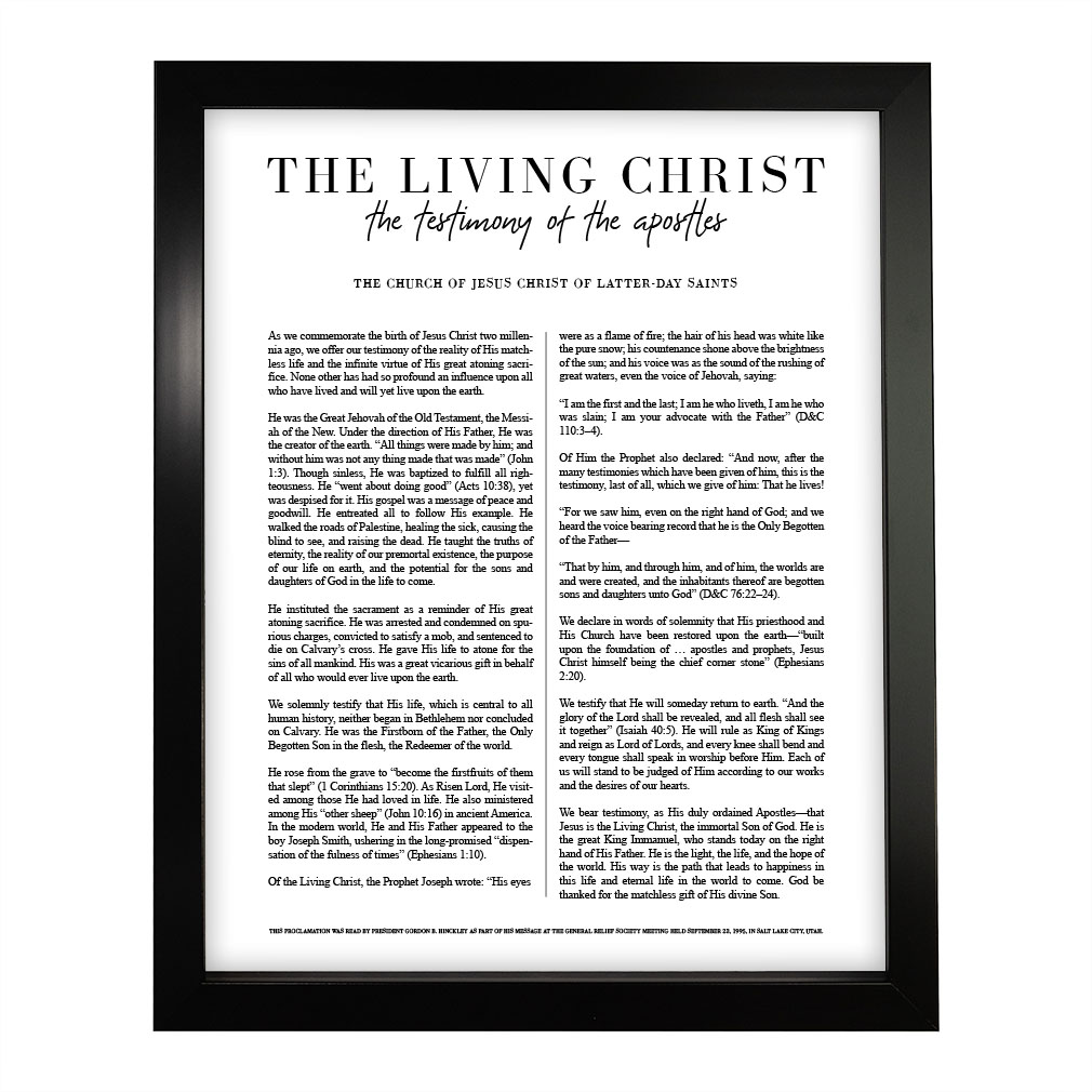 Classic Living Christ Proclamation - Wall Art - LDP-ART-PRO-LC-CLS