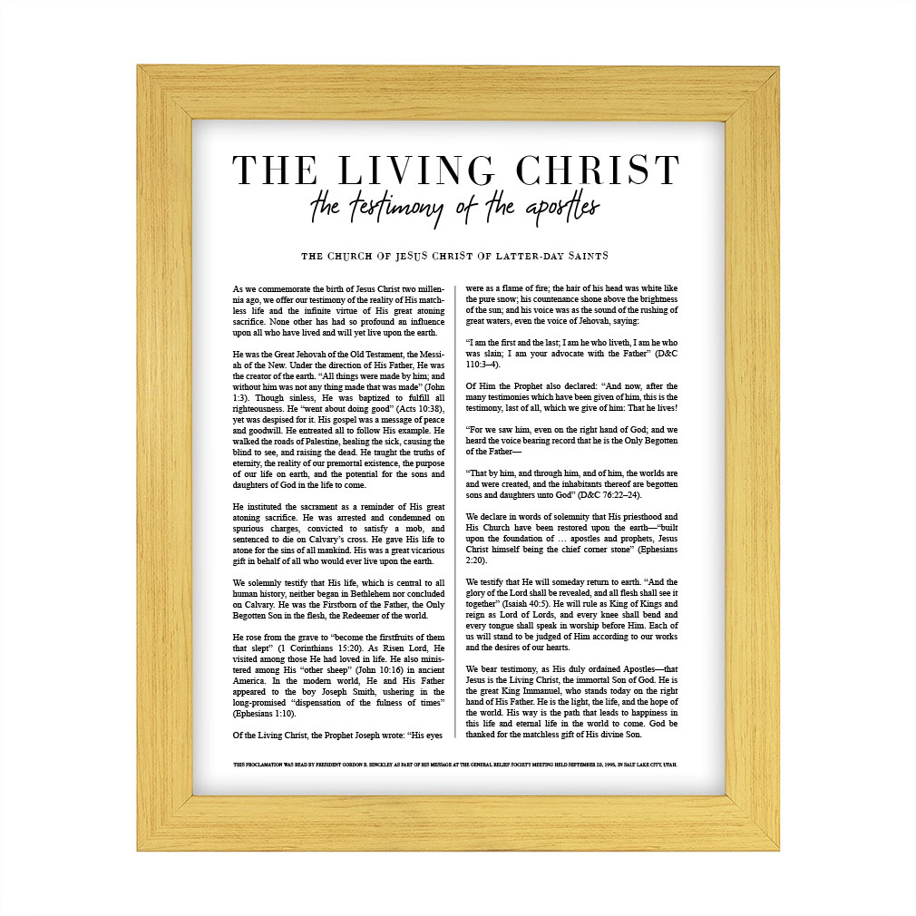 Framed Classic Living Christ Proclamation - LDP-ART-PRO-LC-CLS