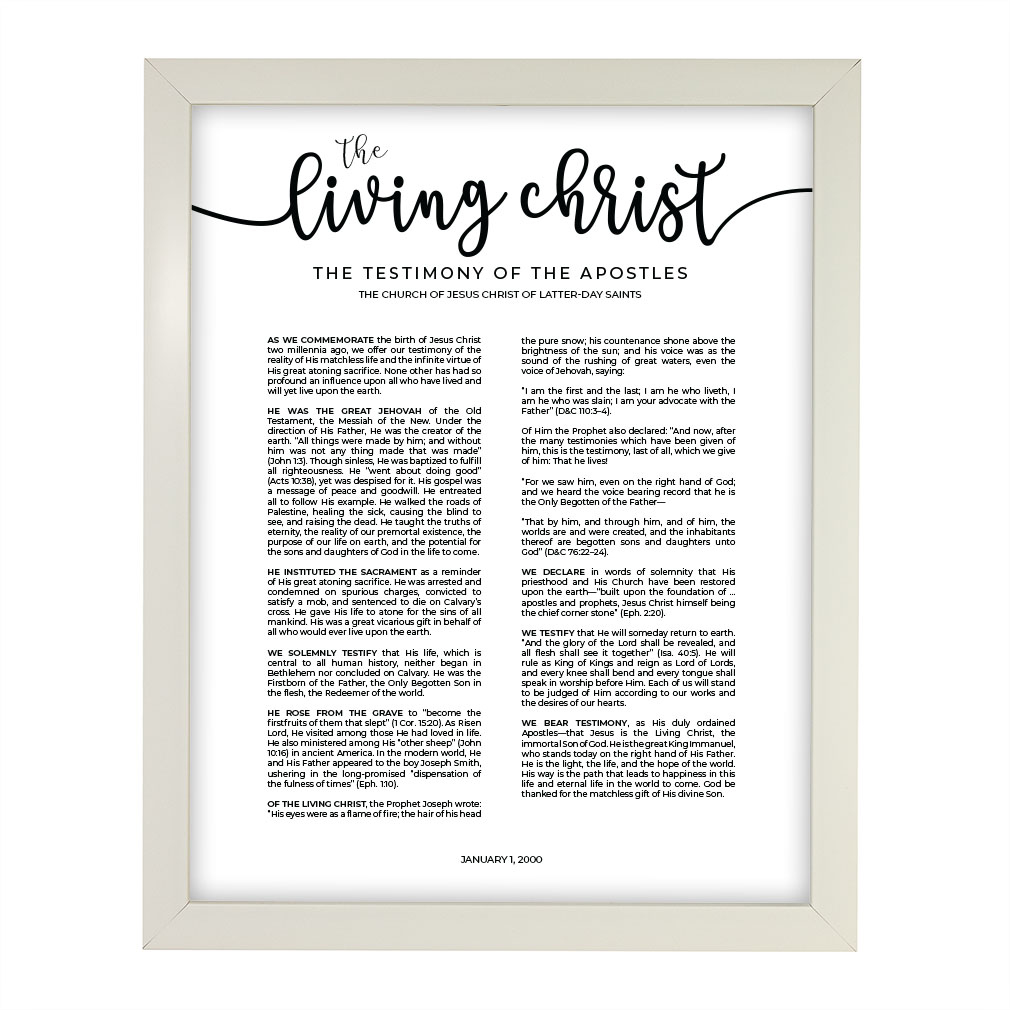 Framed Modern Living Christ Proclamation - LDP-ART-PRO-LC-MOD