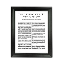 Framed Classic Living Christ - Beveled Black