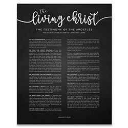 Chalkboard Living Christ Proclamation - Framed/Unframed