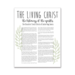 Framed Laurel Living Christ Proclamation