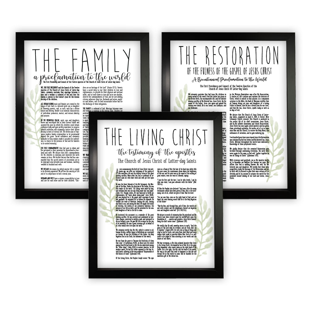 Framed Laurel Church Proclamation Set - LDP-ART-PRO-SET-LRL