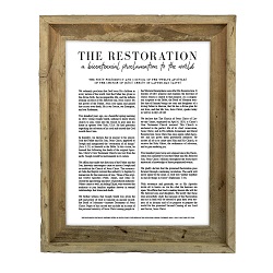 Framed Classic Restoration Proclamation - Barnwood