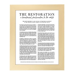 Framed Classic Restoration Proclamation - Natural Finish