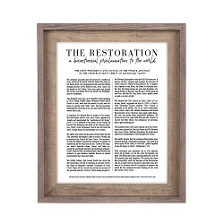 Framed Classic Restoration Proclamation - Two-Tone Barnwood Framed restoration proclamation, restoration proclamation framed