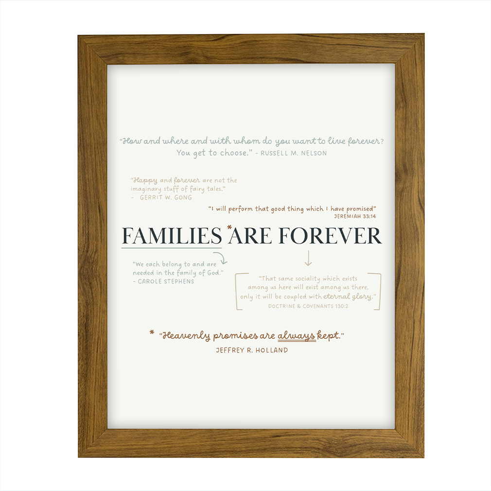 Families Are Forever Annotation Art - Framed - LDP-ART-AA-FAF