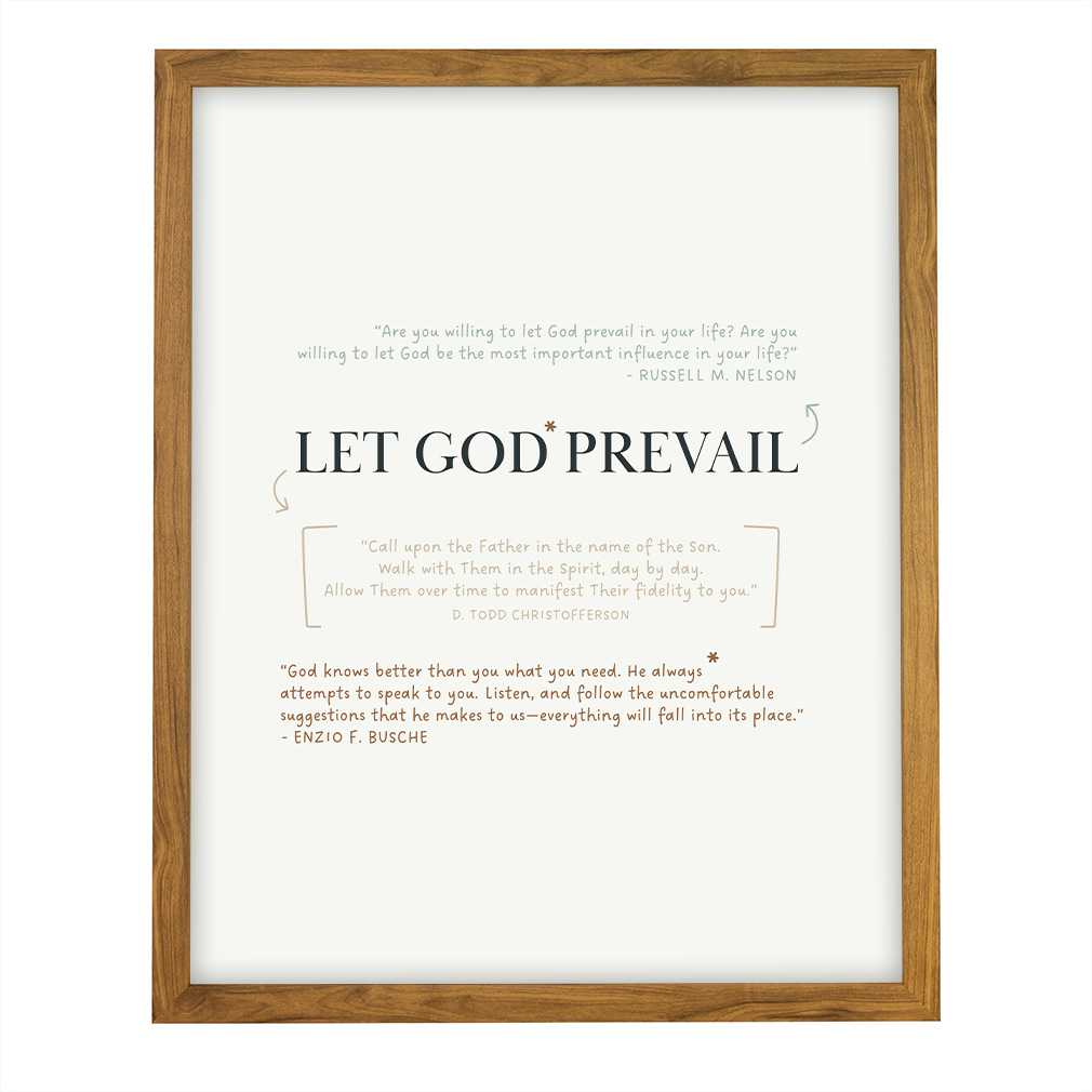 Let God Prevail Annotation Art - Framed - LDP-ART-AA-LGPA