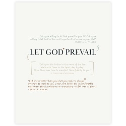 Let God Prevail Annotation Art - Framed framed art, framed lds art, inspirational art, framed inspirational art, lds art