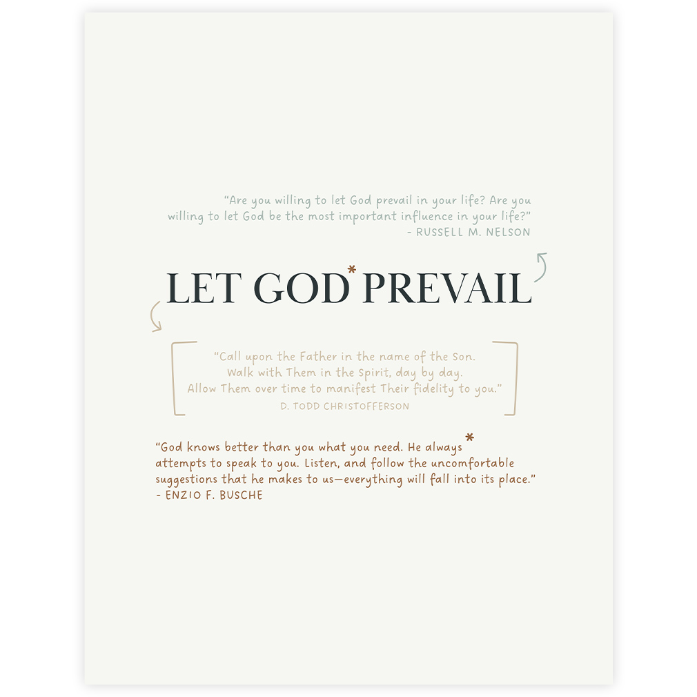 Let God Prevail Annotation Art - Framed - LDP-ART-AA-LGPA