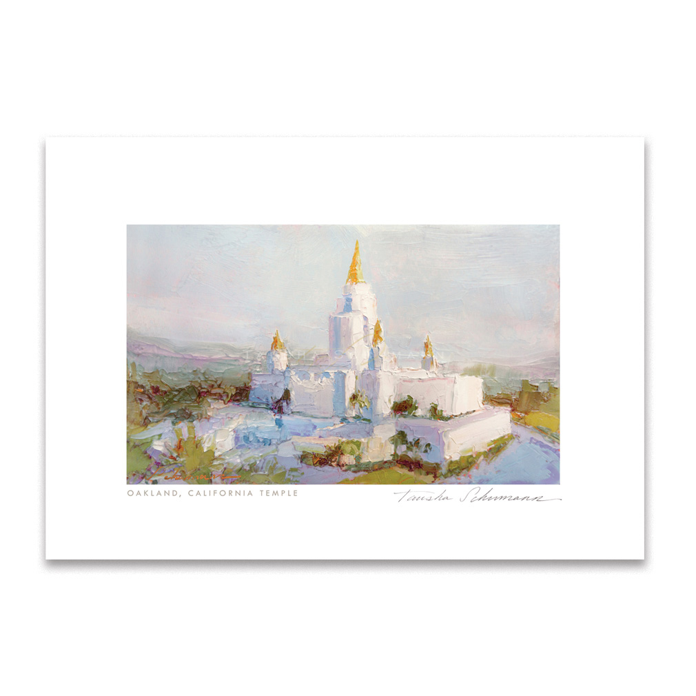 Oakland California Temple Oil Painting Print - TSA-OCT
