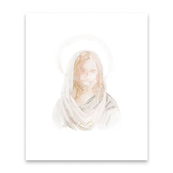 Peace in Christ Watercolor Print lds art, christ art, watercolor art, watercolor christ