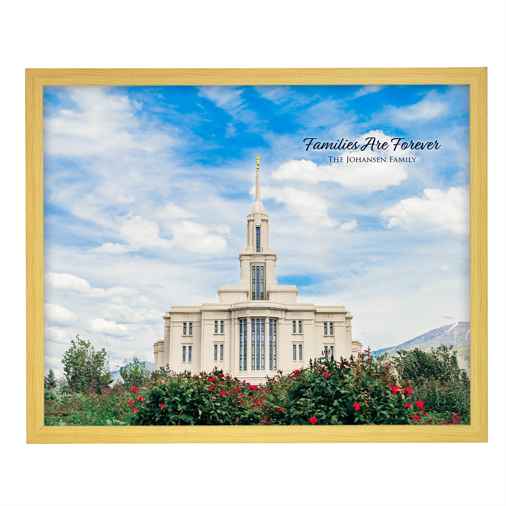 Payson Temple - Red Blossoms - LDP-ART-PAY-RED-BLOSSOMS