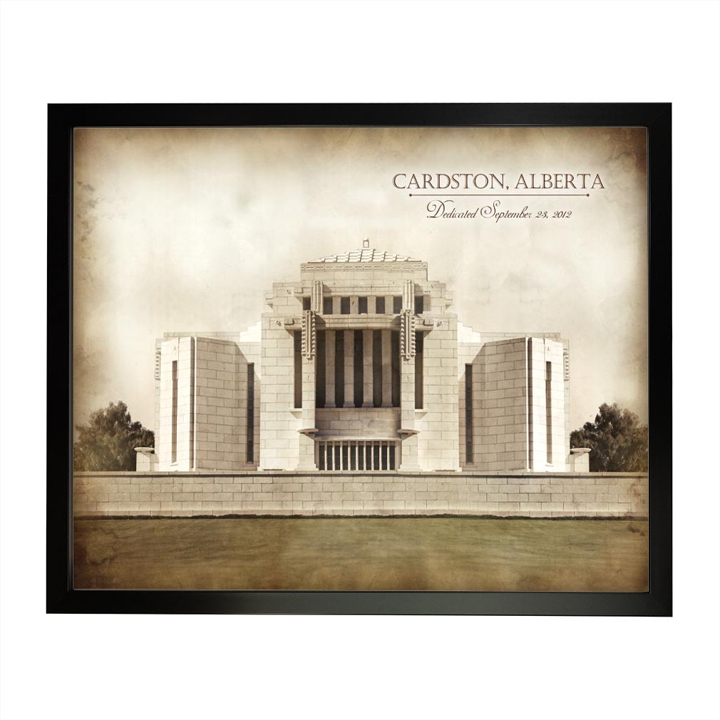 Cardston Temple - Vintage - LDP-VTA-CARD