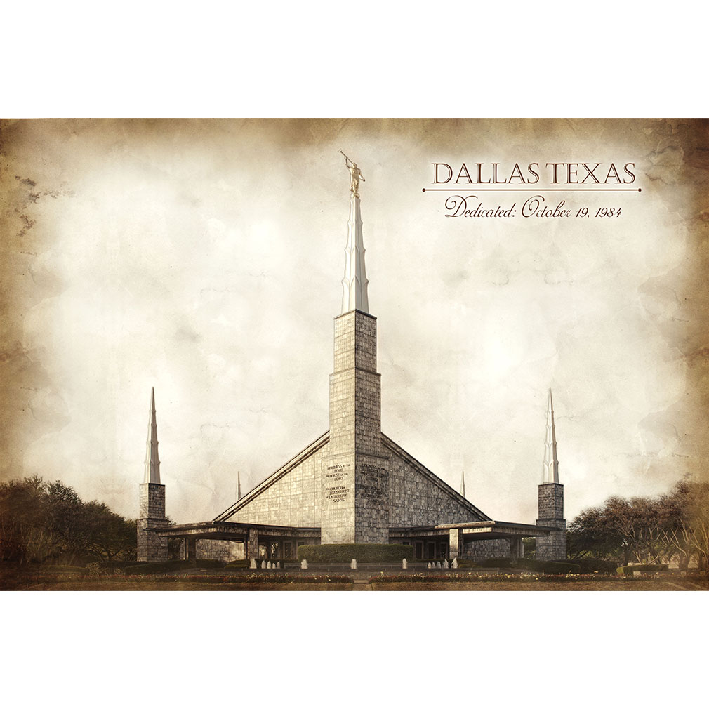 Dallas Temple - Vintage - LDP-VTA-DALL